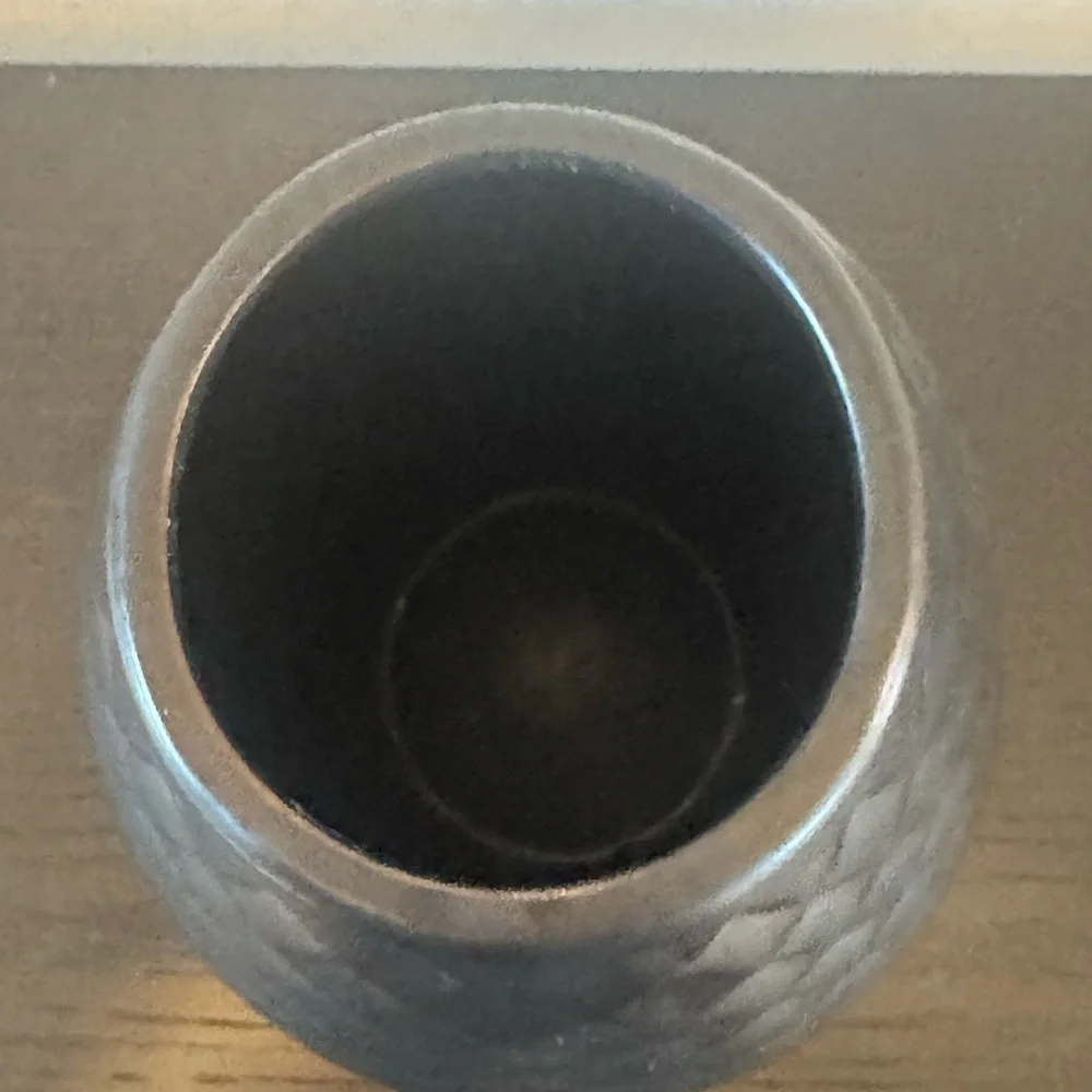 Modern Black Diamond Pattern Vase - Picture 3 of 4